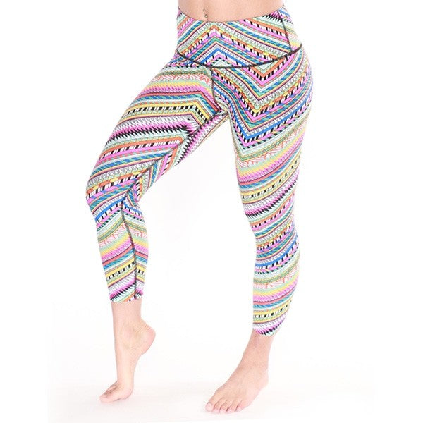 Michele Hi-Rise 7/8 Tight - Zig Zag