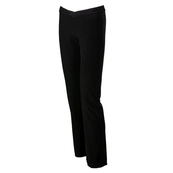 Brenda V-Down Pant - Black Velvet