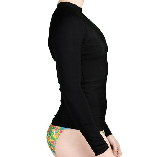 Sue Solid Rashguard - Midnight Black