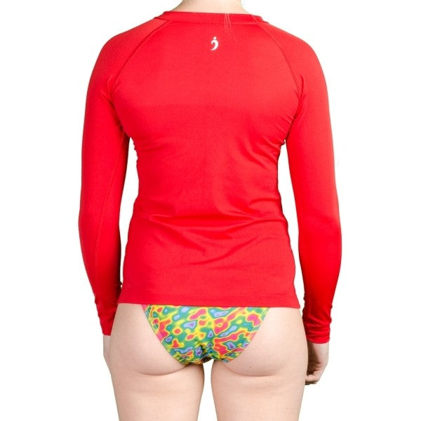 Sue Solid Rashguard - Fire Engine Red