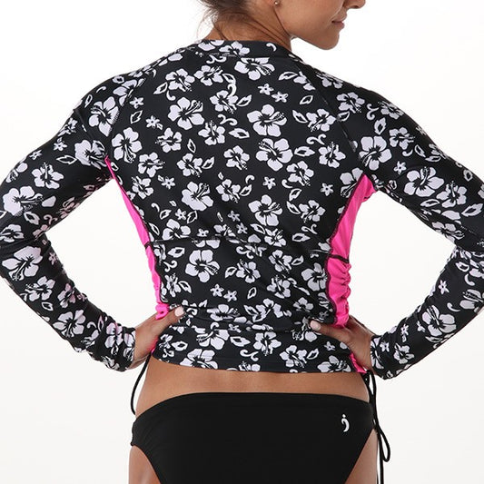Shawna Ruched Rashguard - A Night in Maui